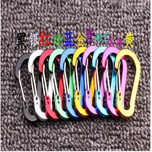 

cords, slings and webbing booms fishing cc1 6pcs aluminum alloy carabiner keychain outdoor camping climbing snap clip lock buckle hook tool
