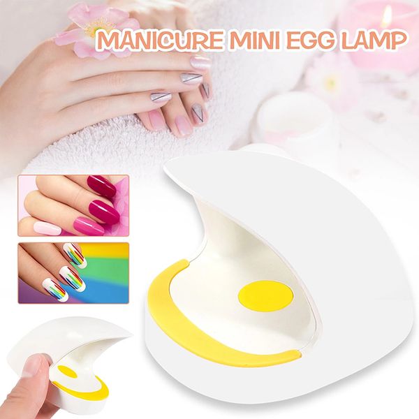 

mini nail dryer egg shape small single finger lamp portable led nails drying machine polish glue baking