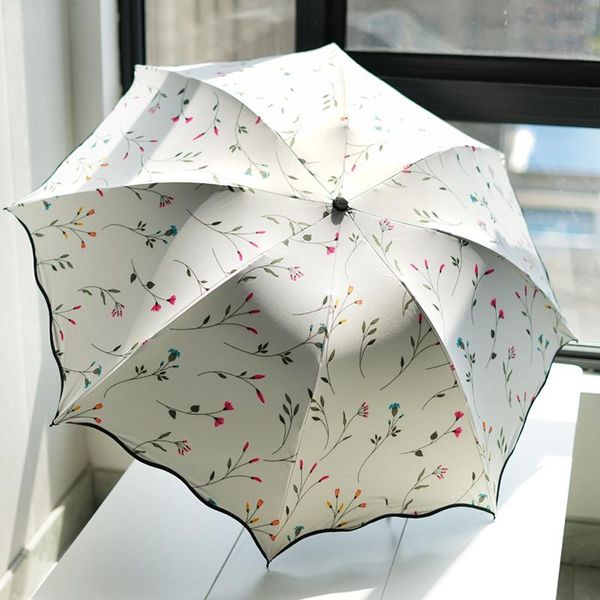 

umbrellas sun protection windproof portable umbrella travel girls luxury cute parasol rain women sombrilla ambrella bw50ys