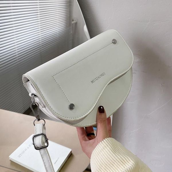 

evening bags ins contrast white crossbody pu for women 2021 travel handbag fashion simple shoulder bag ladies cross body