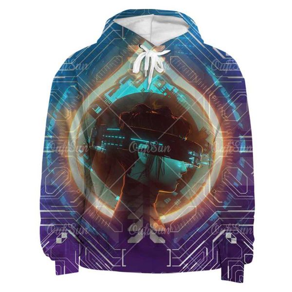

men's t-shirts selling 3d printed hoodie women's hooded long-sleeved sweater streetwear hip-hop rock style spring and autumn, White;black
