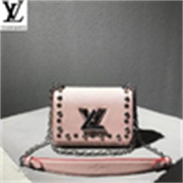 

handles m53539 brand evening designer bags luxury bags 83dw bag leather handbags rivet decoration shoulder twist totes shoulder messenge