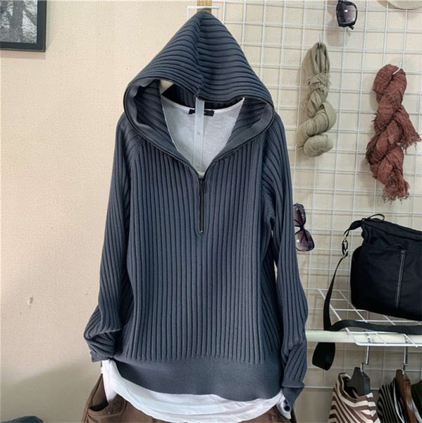 

women's sweaters sweaterssweater, women's hoodie, autumn and winter , pullover, loose solid color zipper, western style thickened, White;black
