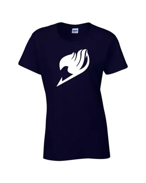 

anime fairy tail guild mark cosplay emblem manga solid ladies tee shirt 786, White;black