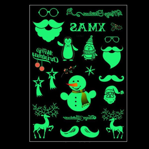 

party decoration diy christmas waterproof temporary tattoos stickers body art