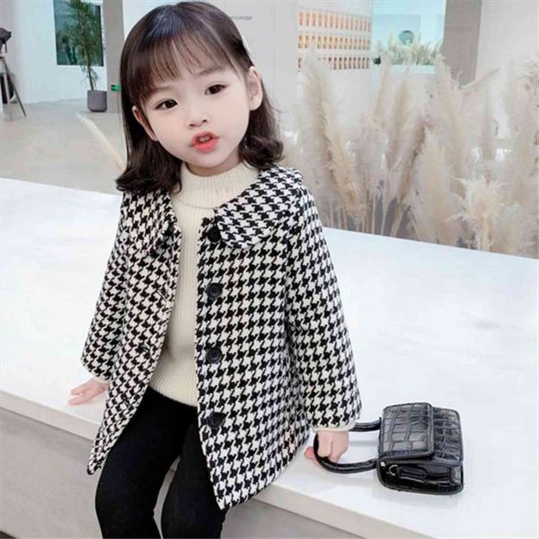 

2 6 years spring autumn girls fashion long plaid coat baby kids children jacket outerwear, Blue;gray
