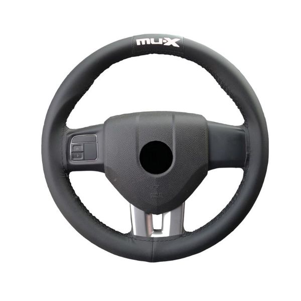 

steering wheel covers 15 inches hand sewing soft artificial leather braid with needle and thread car for isuzu mux