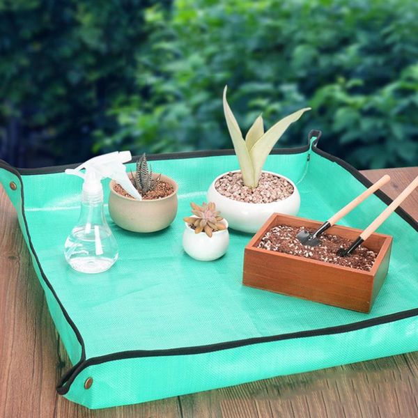 

planters & pots home gardening planting operation mats succulent green plants changing pot waterproof flowers soil replacement