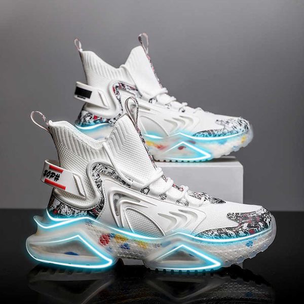 

trendy basketball men's sho casual high sports in autumn putian sneakers winter trendy