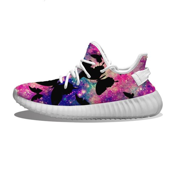 

diy custom butterfly silhouette running shoes mesh printed mens womens trainers outdoor sports sneakers