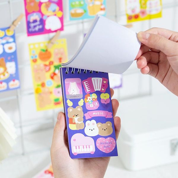 

gift wrap 50 pcs kawaii cartoon little bear sticker set stickers aesthetic decorative diary scrapbooking material craft supplies