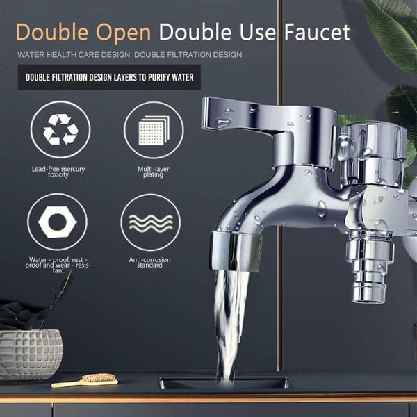 

double open use faucet bathroom sink faucets