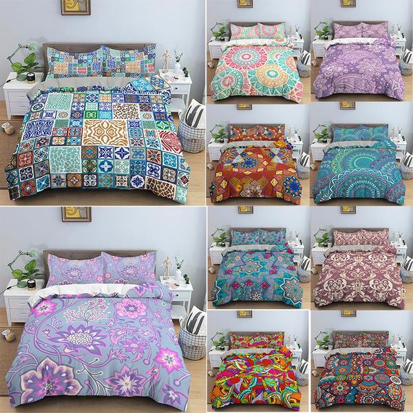 

bedding sets mandala pattern set cozy duvet cover bedclothes king/ size comforter pillowcase for kids bedroom