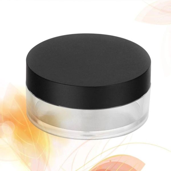 

storage bottles & jars 20g empty powder case loose container makeup travel kit cosmetic make-up sponge holder with mirr