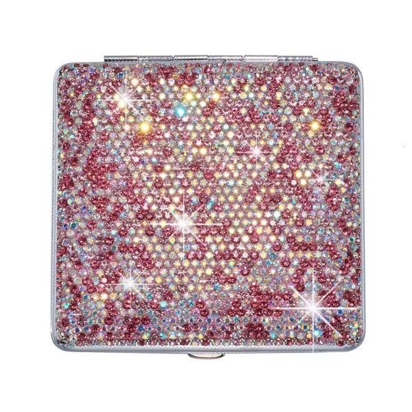 

car organizer storage box shiny diamonds auto case holder lightweight exquisite portable for cigarette/cards