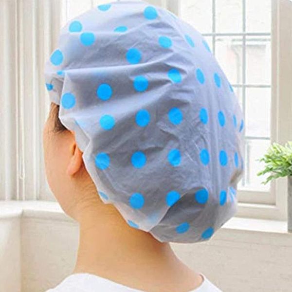 

shower caps cap thickened waterproof satin female oily fume disposable bathing bathroom products accessory high-quaity