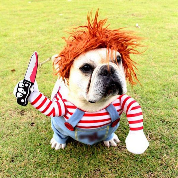 

cat costumes funny pet dog clothes halloween costume christmas comical cosplay outfits with wig hat festival party clothing