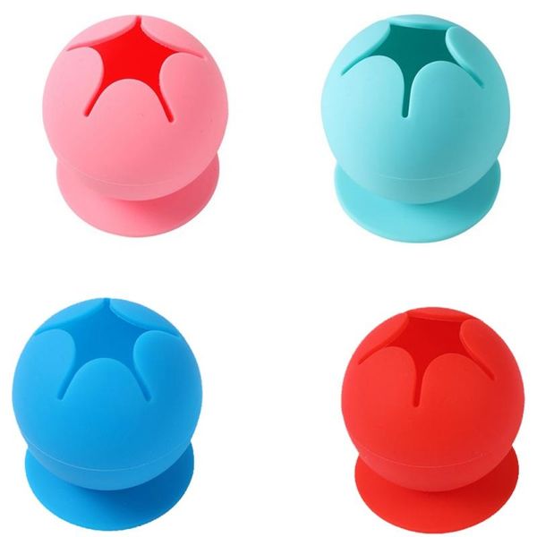 

pcs storage container silicone ball solid pink blue home supplies drop bottles & jars