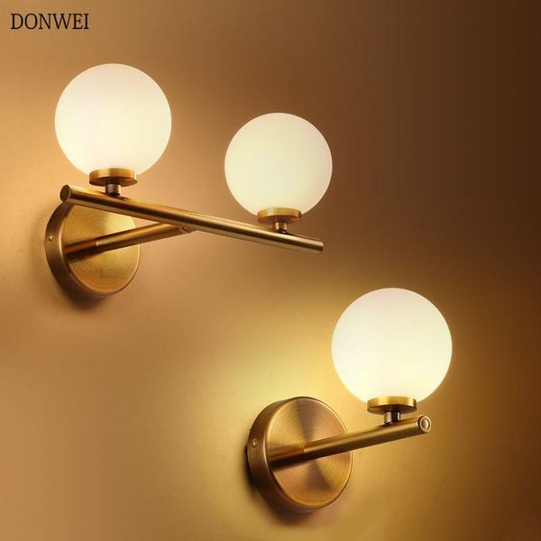 

wall lamp nordic modern led lamps acrylic ball indoor lights for living room bedroom artistic lighting fixtures luminaire