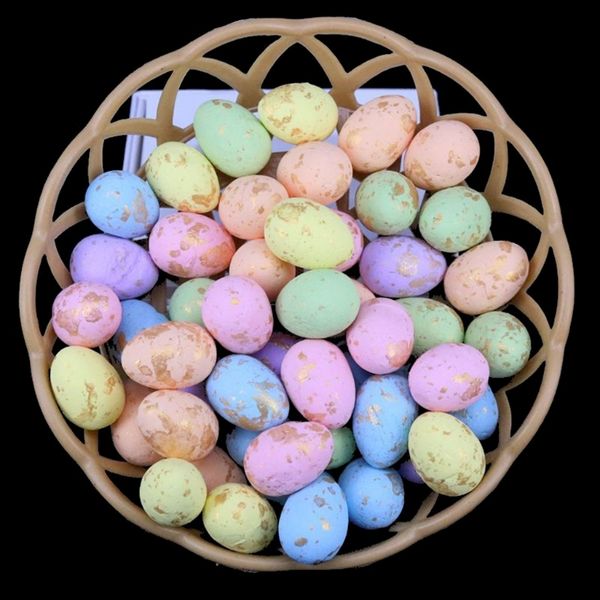 

1 mand schuim pause happy easter decorations signed bird pigeon eggs diy craft kids poison gunst home decor easter party