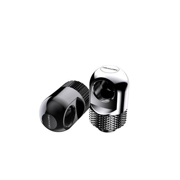 

fans & coolings granzon g1/4'' 90 degree rotary elbow fitting / connector adapter pc water cooling accessories black silver gd-90