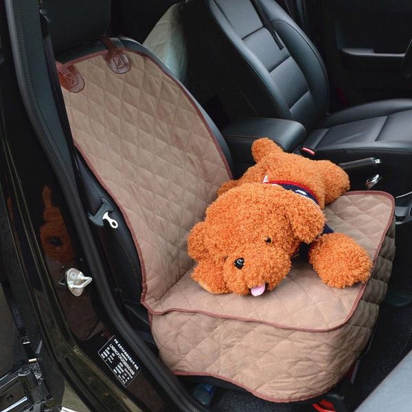 

dog car seat covers waterproof pet cover front single soft quilted suede non-slip