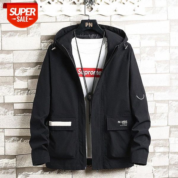 

men's jacket loose hooded printed casual couple #2t7e, Black;brown