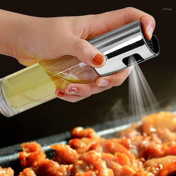 

storage bottles & jars kitchen baking oil cook spray empty bottle vinegar dispenser salad bbq cooking glass sprayer _wk