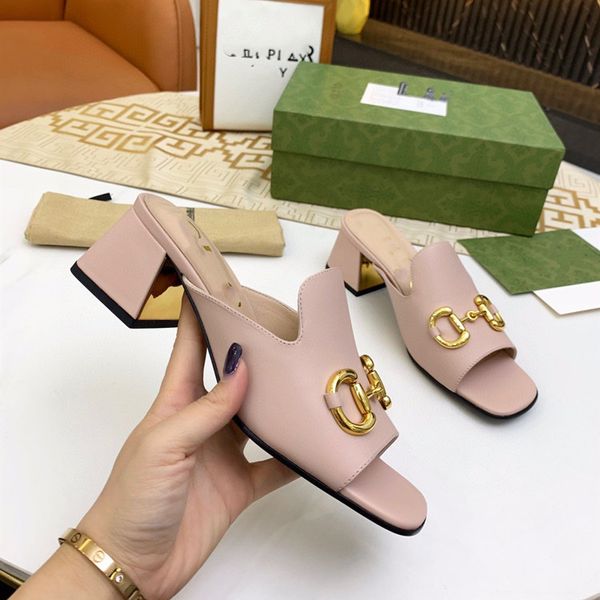 

slippers square leather sandals for women zly, Black