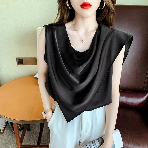 

women's blouses & shirts blusas mujer de moda 2021 solid v-neck spliced black for women ladies korean fashion clothes 1032, White
