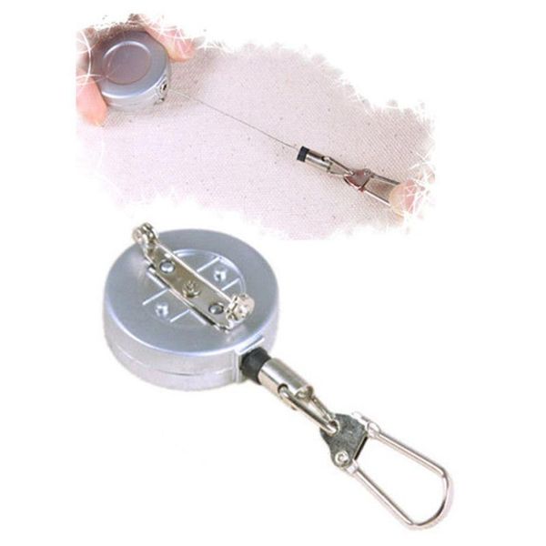 

fishing accessories portable anti lost tool holder key chain hanging clip pin style useful carabiner professional hook steel wire retractor