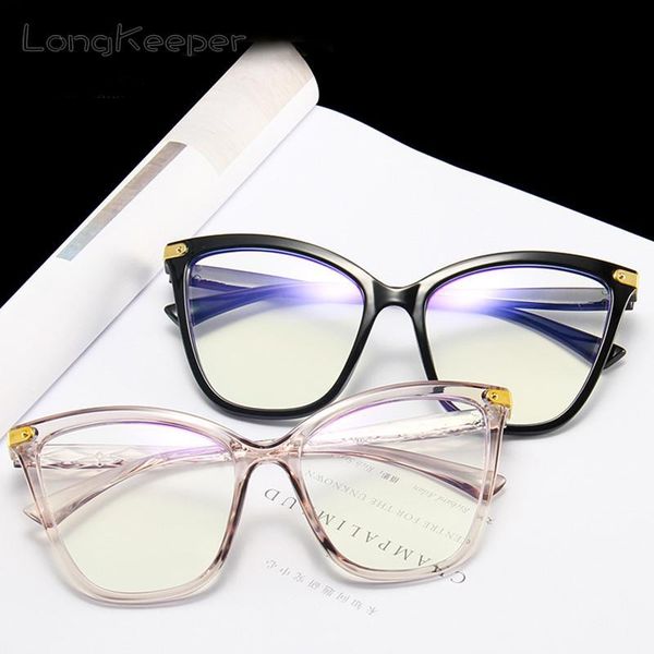 

sunglasses cat eye glasses for women vintage computer eyeglasses oversize optical uv400 anti blue light blocking gafas oculos, White;black