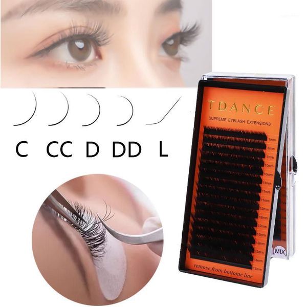 

mink lash 16lines 7~15mm mix premium soft natural synthetic individual eyelash extension makeup false eyelashes1