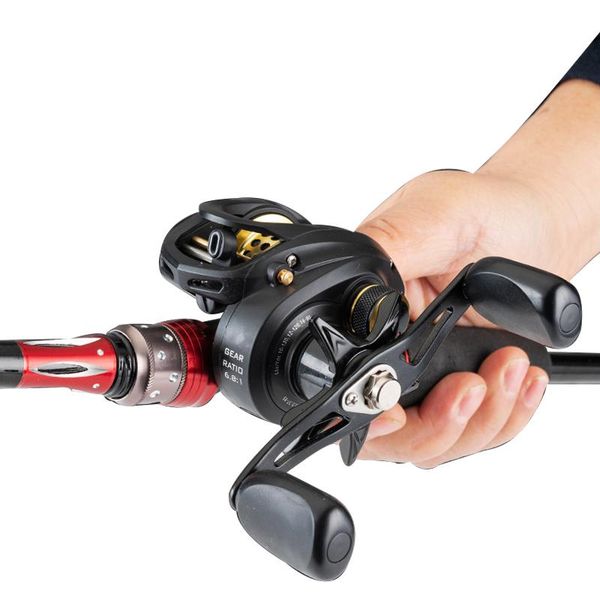 

baitcasting reels lieyuwang 8kg max drag left right hand reel reinforced fishing 6.8:1 12+1bb high speed