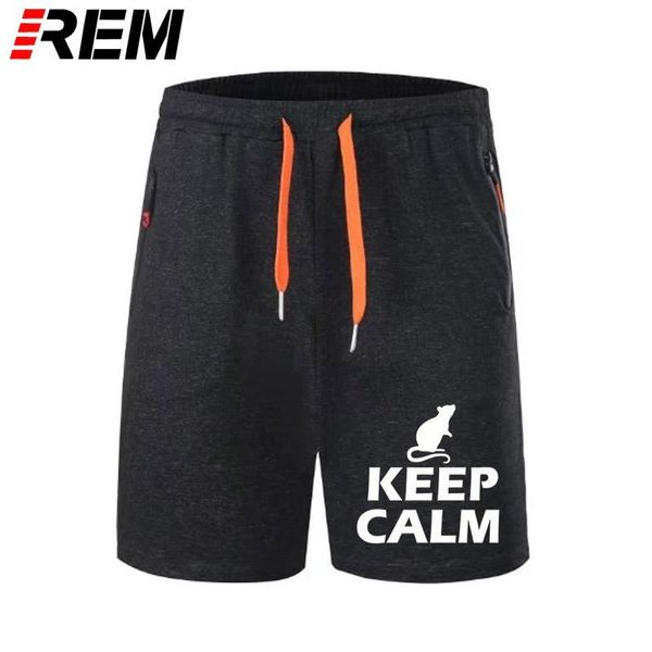 

keep calm and love rats fashion casual funny mans panties short pants men's shorts, White;black