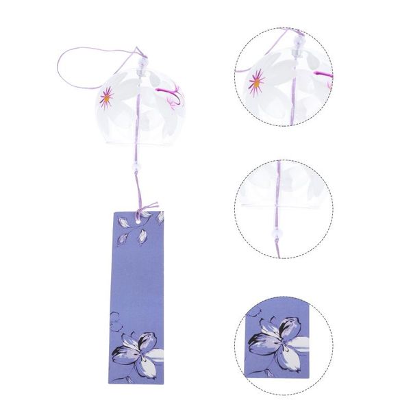 

decorative objects & figurines 1pc glass craft wind bell wall pendant japanese style scene adornment