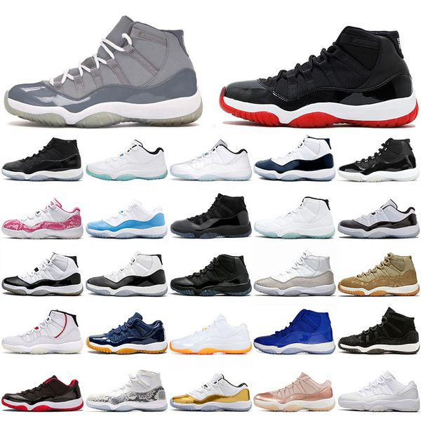 

classic high cool grey 11 11s jumpman men basketball shoes low bred legend 25th anniversary platinum tint varsity red navy gum georgetown