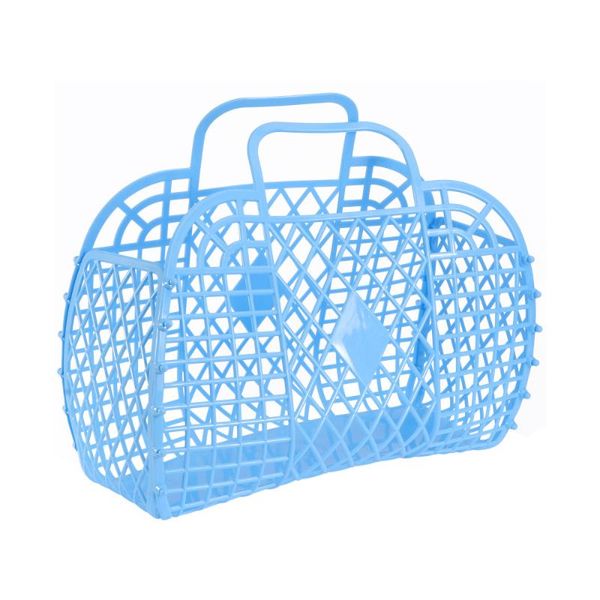 

storage baskets 1pc vegetables basket shopping gift home organizer (blue)