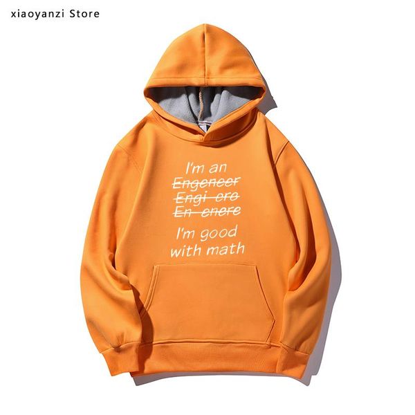 

i'm an engineer good at math funny engeneer physics graduate women men fleece hoodies clothing sweatshirts pullovers women's &, Black
