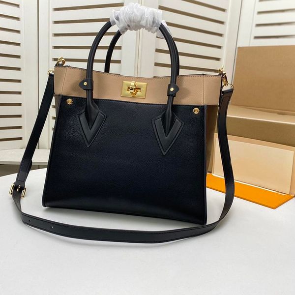 

designer luxury handbags purse 53823 on my side bags elegant stitching fine grain calf lvlouis shoulder strap handbag luis size 30.5*24.5*14