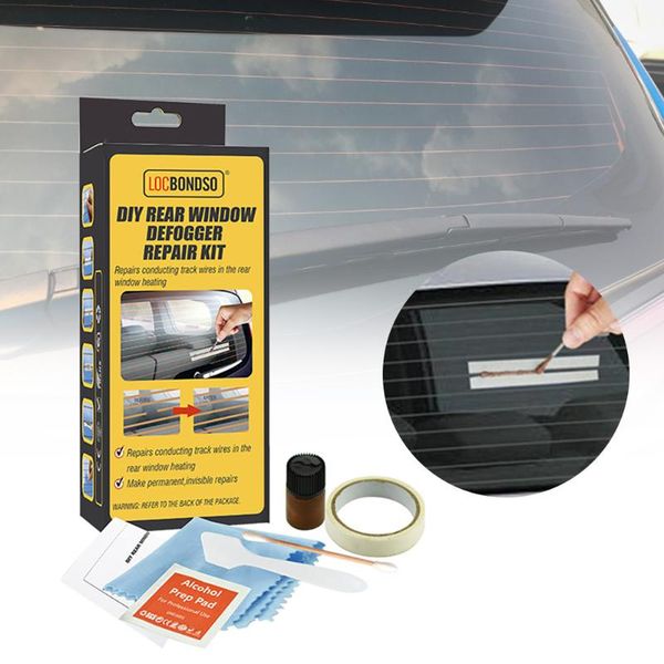 

car rear window defogger repair kit diy quick scratched broken defroster heater grid lines auto care accessories cleaning tools