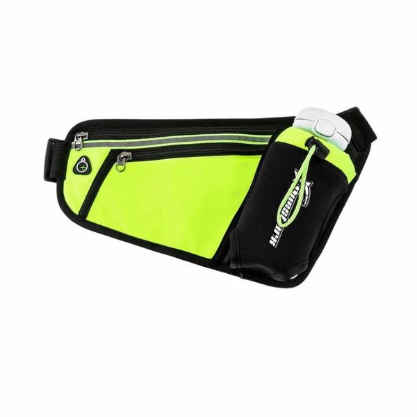 

women men running waist bag with water bottle pouch marathon jogging belt pack anti-theft phone outdoor bags