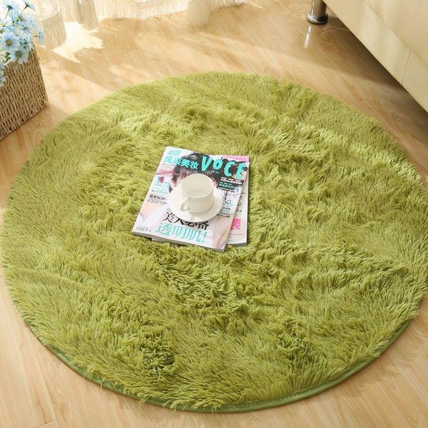 

carpets living room fluffy round carpet thickened soft plush bedroom non-slip children's rug lounge computer chair foot pad
