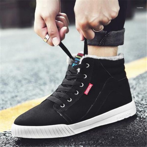 

boots men comfortable warm breathable lightweight casual models non-slip wear-resistant sneakers design flat boots11, Black