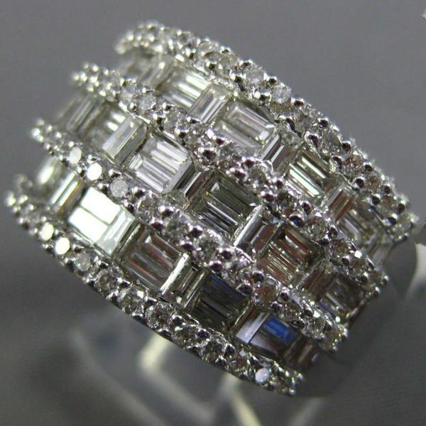 

wedding rings luxury wen / women white zircon set for engagement promise bridal jewelry, Slivery;golden