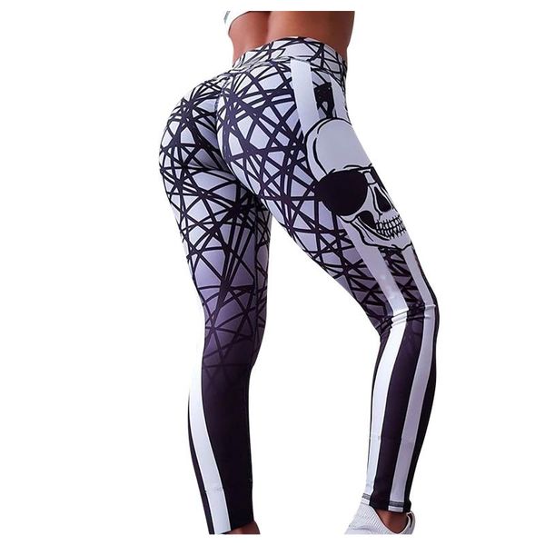 

yoga outfit women's slim and hip lifting printing pants leggings pencil energy tummy control workout gym breathable clothing