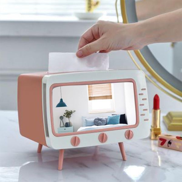 

tissue boxes & napkins tv creative box deskpaper dining bar holder dispenser storage napkin case organizer multifunction mobile phone