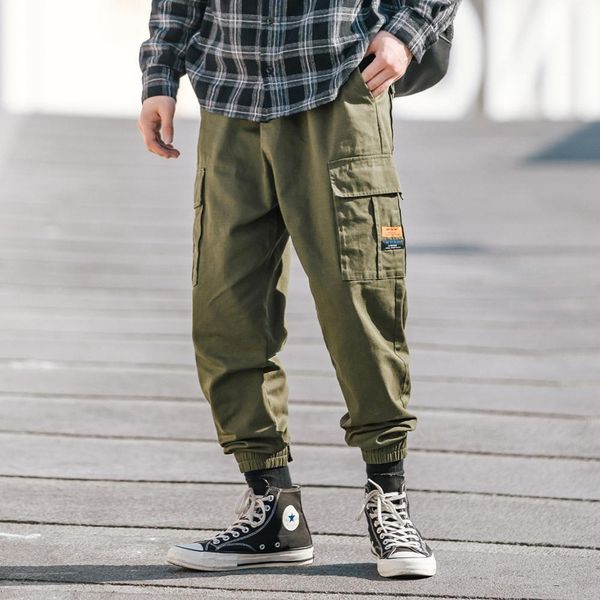 

spring fashions hip hop men's cargo pants slacks streetwear abz648, Black