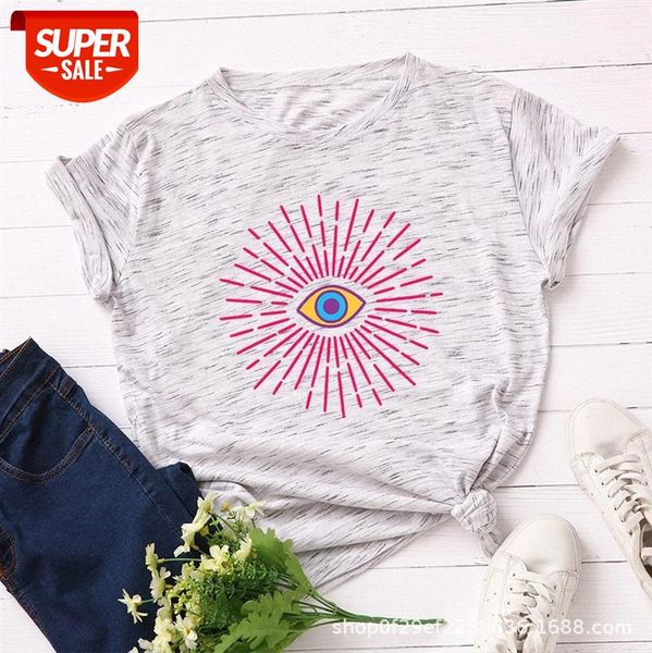 

women's loose round neck short-sleeved cotton t-shirt blouse t105 #q35a, White