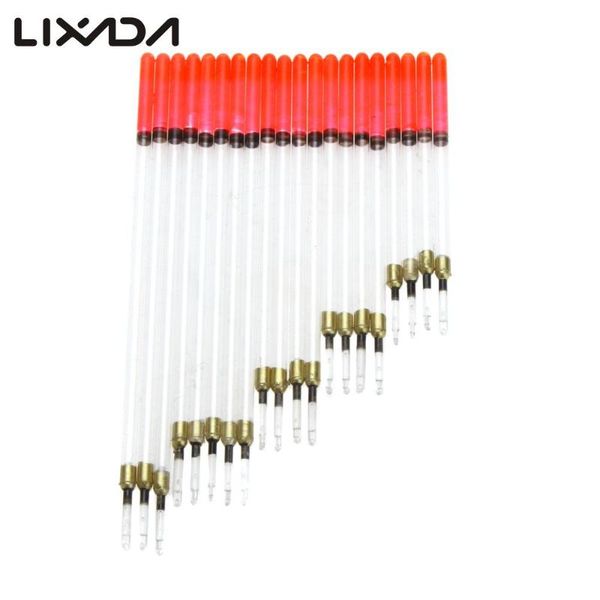 

fishing accessories 20pcs/lot crystal plastic floats tube set for carp tackle